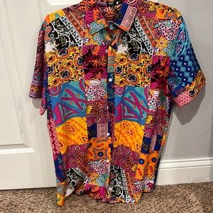SHEIN Large Vibrant Button Down